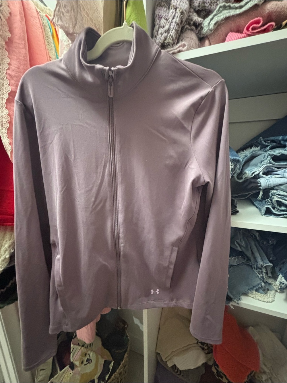 LG Women's Lavender Full-Zip Bomber Jacket